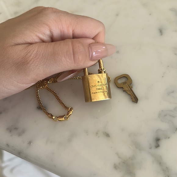 Louis Vuitton Jewelry Louis Vuitton Lock Necklace Poshmark